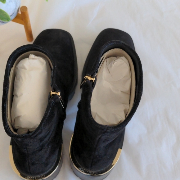 Jimmy Choo lug sole Melodie 35 boot Size 38/7.5 - Picture 7 of 8